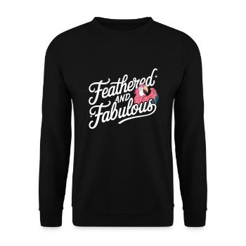 Papageienbesitzer Papageienleben Und Exotischer - Unisex Pullover - Schwarz - Vorne - Alina (178cm) & Michal (187cm)