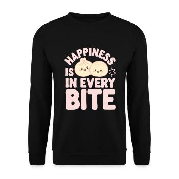 Dim-sum-liebhaber Chinesischer Küche Und Knödel - Unisex Pullover - Schwarz - Vorne - Alina (178cm) & Michal (187cm)