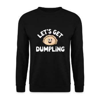 Dim-sum-liebhaber Chinesischer Küche Und Knödel - Unisex Pullover - Schwarz - Vorne - Alina (178cm) & Michal (187cm)