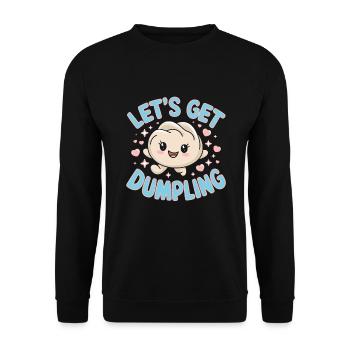 Dim-sum-liebhaber Chinesischer Küche Und Knödel - Unisex Pullover - Schwarz - Vorne - Alina (178cm) & Michal (187cm)