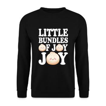 Dim-sum-liebhaber Chinesischer Küche Und Knödel - Unisex Pullover - Schwarz - Vorne - Alina (178cm) & Michal (187cm)