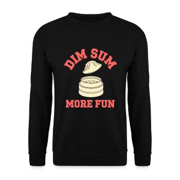 Dim-sum-liebhaber Chinesischer Küche Und Knödel - Unisex Pullover - Schwarz - Vorne - Alina (178cm) & Michal (187cm)