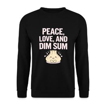 Dim-sum-liebhaber Chinesischer Küche Und Knödel - Unisex Pullover - Schwarz - Vorne - Alina (178cm) & Michal (187cm)