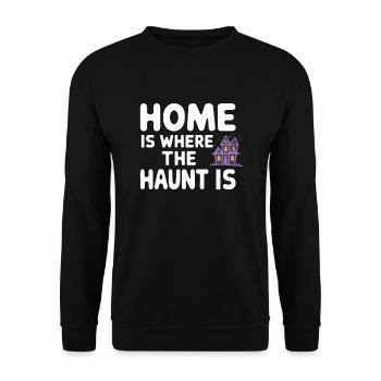 Cozy, Horror, Aesthetics, Spooky, Cozy - Unisex Sweatshirt - black - Front - Alina (178cm) & Michal (187cm)