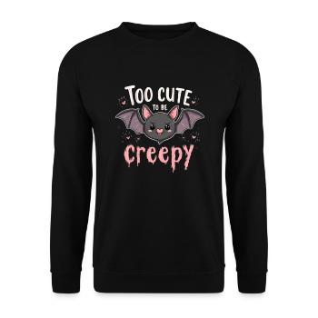 Cozy, Horror, Aesthetics, Spooky, Cozy - Unisex Sweatshirt - black - Front - Alina (178cm) & Michal (187cm)