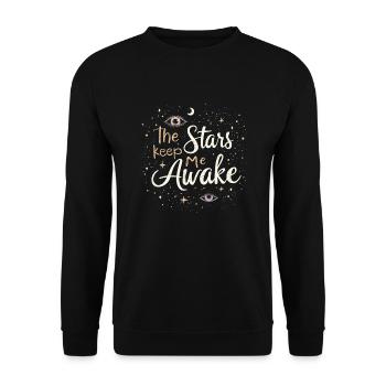 Funktioneller Sarkasmus-morgen Für Nachteulen - Unisex Pullover - Schwarz - Vorne - Alina (178cm) & Michal (187cm)
