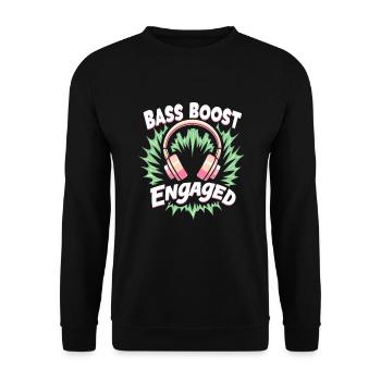 Accros aux écouteurs Un son immersif haut de gamme - Sweat-shirt Unisexe - noir - Devant - Alina (178cm) & Michal (187cm)