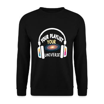 Accros aux écouteurs Un son immersif haut de gamme - Sweat-shirt Unisexe - noir - Devant - Alina (178cm) & Michal (187cm)