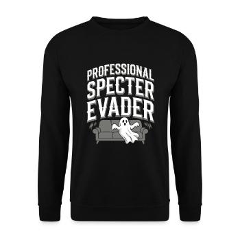 Paranormal Comedy Funny Ghost Humor Lighthearted - Unisex Sweatshirt - black - Front - Alina (178cm) & Michal (187cm)