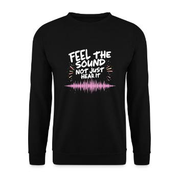 Un son haut de gamme de haute qualité pour la culture audiophile - Sweat-shirt Unisexe - noir - Devant - Alina (178cm) & Michal (187cm)