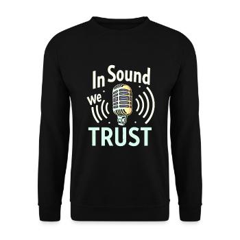 Un son haut de gamme de haute qualité pour la culture audiophile - Sweat-shirt Unisexe - noir - Devant - Alina (178cm) & Michal (187cm)