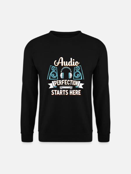 Hochwertiger Premium-sound Für Audiophile Kultur - Unisex Pullover - Schwarz