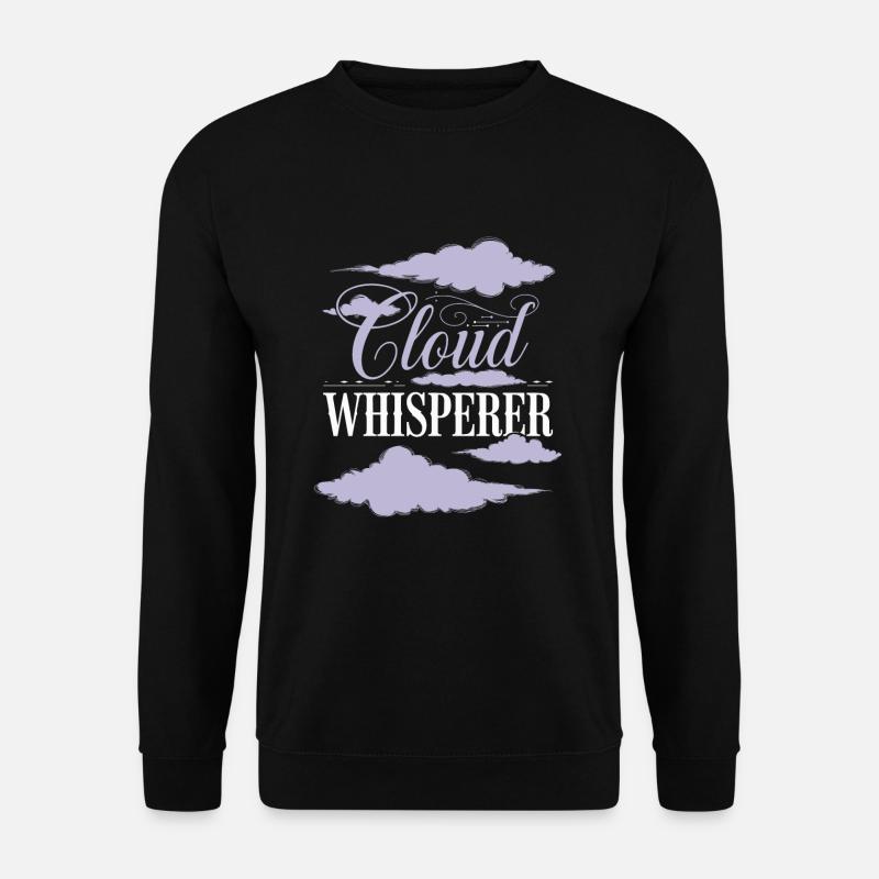 Cloudy view, Relaxing sky, Dreamy - Unisex Sweatshirt - black