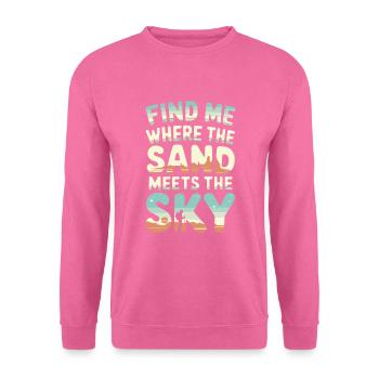 Wüstenwanderer, Schroffe Pfade Und Trockene - Unisex Pullover - Pink - Vorne