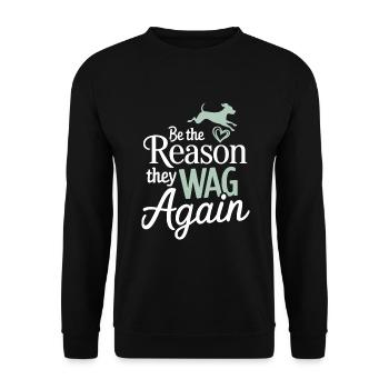 Freiwillige Tierrettung Animal Shelter Heroes - Unisex Sweatshirt - black - Front - Alina (178cm) & Michal (187cm)