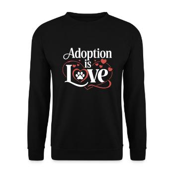 Freiwillige Tierrettung Animal Shelter Heroes - Unisex Sweatshirt - black - Front - Alina (178cm) & Michal (187cm)