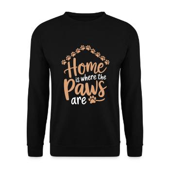 Freiwillige Tierrettung Animal Shelter Heroes - Unisex Sweatshirt - black - Front - Alina (178cm) & Michal (187cm)