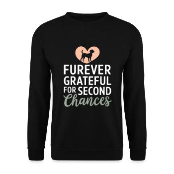 Freiwillige Tierrettung Animal Shelter Heroes - Unisex Sweatshirt - black - Front - Alina (178cm) & Michal (187cm)