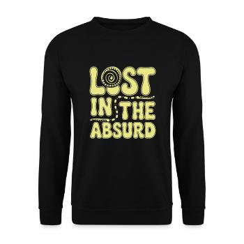 Surreal Art Humor Dreamlike Images Floating - Unisex Sweatshirt - black - Front - Alina (178cm) & Michal (187cm)