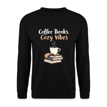 Book-like humour, Witty reading quotes, Literary - Unisex Sweatshirt - black - Front - Alina (178cm) & Michal (187cm)