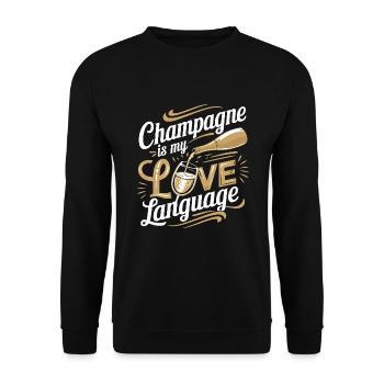 Brunch Culture Bottomless Mimosa Lovers - Unisex Sweatshirt - black - Front - Alina (178cm) & Michal (187cm)