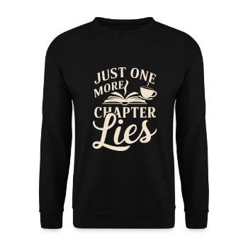 Book-like humour, Witty reading quotes, Literary - Unisex Sweatshirt - black - Front - Alina (178cm) & Michal (187cm)