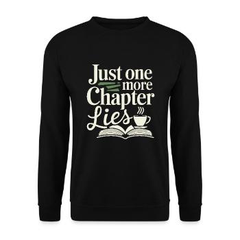 Book-like humour, Witty reading quotes, Literary - Unisex Sweatshirt - black - Front - Alina (178cm) & Michal (187cm)