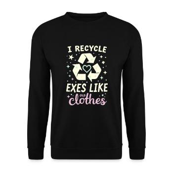 Séparation, autonomisation, amour de soi, nouveaux départs - Sweat-shirt Unisexe - noir - Devant - Alina (178cm) & Michal (187cm)