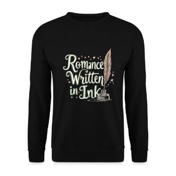 Romantic Nostalgia Vintage Romance Classic Love - Unisex Sweatshirt - black - Front - Alina (178cm) & Michal (187cm)