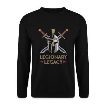 History buffs Ancient Rome enthusiasts - Unisex Sweatshirt - black - Front - Alina (178cm) & Michal (187cm)