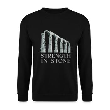 History buffs Ancient Rome enthusiasts - Unisex Sweatshirt - black - Front - Alina (178cm) & Michal (187cm)