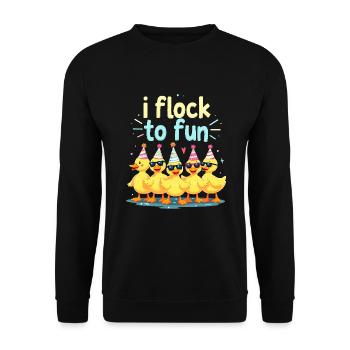 Nutztier-enten-enthusiasten Hinterhof-enten - Unisex Pullover - Schwarz - Vorne - Alina (178cm) & Michal (187cm)