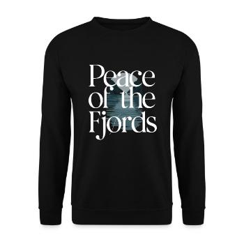 Scandinavian Aesthetics, Nordic - Unisex Sweatshirt - black - Front - Alina (178cm) & Michal (187cm)