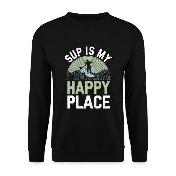 Paddleboard, SUP, aventures, sports nautiques dans le - Sweat-shirt Unisexe - noir - Devant - Alina (178cm) & Michal (187cm)