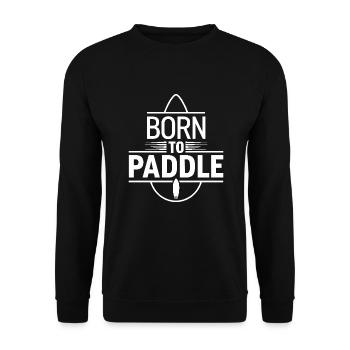 Paddleboard, SUP, aventures, sports nautiques dans le - Sweat-shirt Unisexe - noir - Devant - Alina (178cm) & Michal (187cm)