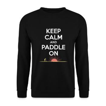 Paddleboard, SUP, aventures, sports nautiques dans le - Sweat-shirt Unisexe - noir - Devant - Alina (178cm) & Michal (187cm)