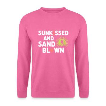 Wüstenwanderer, Schroffe Pfade Und Trockene - Unisex Pullover - Pink - Vorne