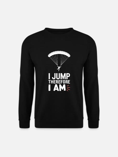 Skydiving Beginners Adventure Nerves - Unisex Sweatshirt - black