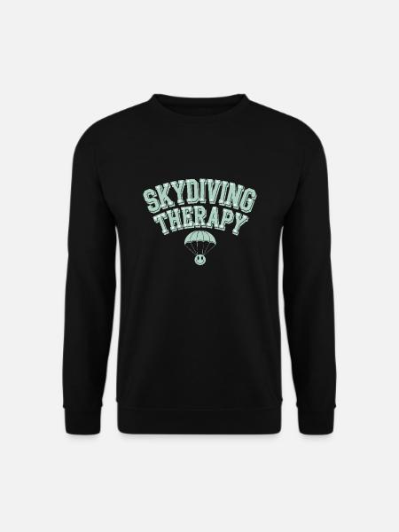 Skydiving Beginners Adventure Nerves - Unisex Sweatshirt - black