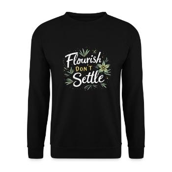 "discovering My - Unisex Sweatshirt - black - Front - Alina (178cm) & Michal (187cm)