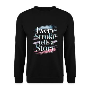 Creative Hobby For Beginners In The - Unisex Sweatshirt - black - Front - Alina (178cm) & Michal (187cm)