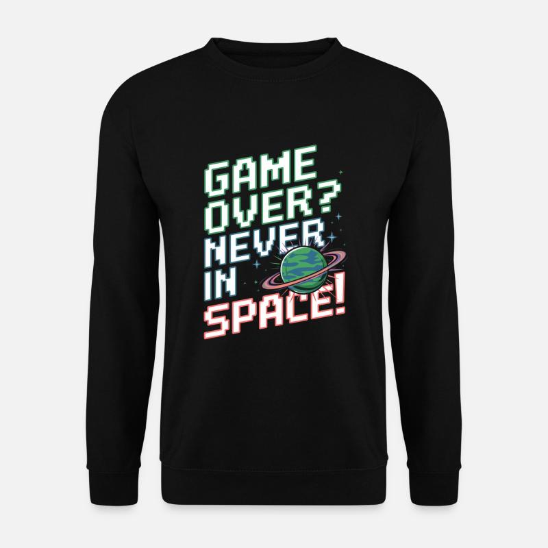 Space-themed players Cosmic Gaming Sci-fi - Unisex Sweatshirt - black