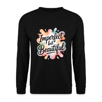 Creative Hobby For Beginners In The - Unisex Sweatshirt - black - Front - Alina (178cm) & Michal (187cm)