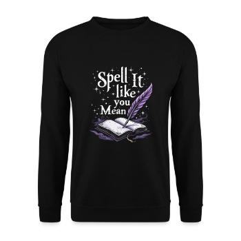 I'm pretty sure I'll have a - Unisex Sweatshirt - black - Front - Alina (178cm) & Michal (187cm)