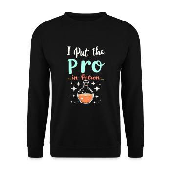 I'm pretty sure I'll have a - Unisex Sweatshirt - black - Front - Alina (178cm) & Michal (187cm)