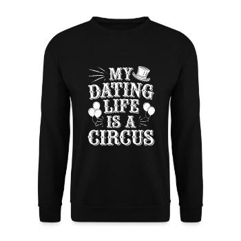 Dating-katastrophenkomödie Lustig Scheitert - Unisex Pullover - Schwarz - Vorne - Alina (178cm) & Michal (187cm)