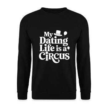 Dating-katastrophenkomödie Lustig Scheitert - Unisex Pullover - Schwarz - Vorne - Alina (178cm) & Michal (187cm)
