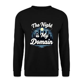 Revenge Bedtime Postponement Night Owl Sleep - Unisex Sweatshirt - black - Front - Alina (178cm) & Michal (187cm)