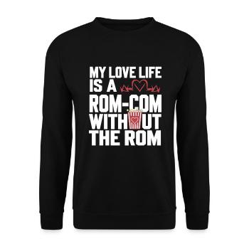 Dating Disaster Comedy Funny Fails - Unisex Sweatshirt - black - Front - Alina (178cm) & Michal (187cm)