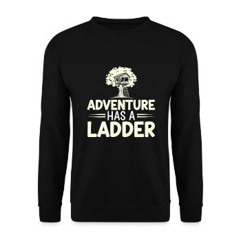 Constructeur de cabanes dans les arbres Construction de cabane dans les arbres - Sweat-shirt Unisexe - noir - Devant - Alina (178cm) & Michal (187cm)